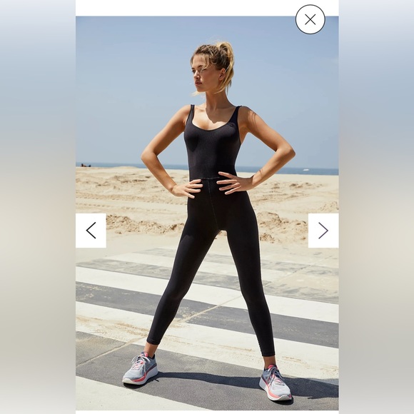 NWOT Free People Good Karma Onesie in Washed Black Women’s Size M/L - Picture 2 of 14